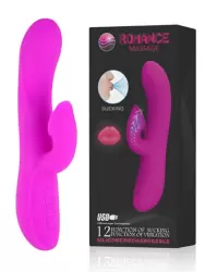 Вибратор с посасыванием клитора Desirable Romanсe Massage – розовый
