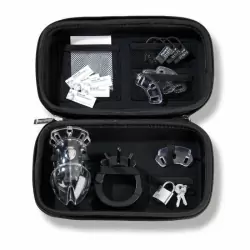 Мужской пояс верности с замками и с подключением электростимуляции Mystim Pubic Enemy No 1 - Cock Ca