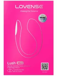 Интерактивное виброяйцо Lovense Lush Mini, управление со смартфона, с LED-подсветкой, силикон