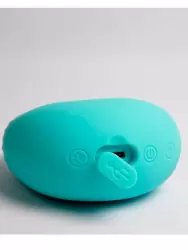 Изогнутый вибратор Youvic, 23,9 см, 10 режимов, силикон, бирюзовый