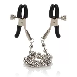 Зажимы на соски Nipple Clamps Silver Beaded