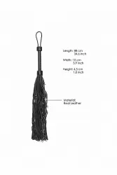 Многохвостая плеть (флогер) Leather Suede Barbed Wired Flogger