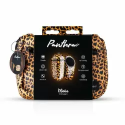 Элегантное виброяйцо EDC Maha, в стильной косметичке, 7,5 см, леопардовый