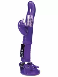 Вибратор-ротатор с клиторальным стимулятором дельфинчиком TOYFA A-Toys – фиолетовый