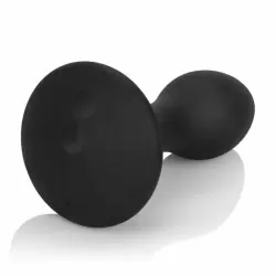 Перезаряжаемая анальная пробка с дистанционным управлением Calexotics 10 Function Remote Anal Climaxer – чёрный