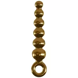 Анальная елочка Icicles Gold Edition G06 с вибрацией – золотой