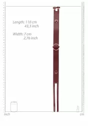 Ремень из искусственной кожи Ouch Halo - Waist Belt L/XL- Burgundy