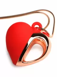 Компактный стимулятор клитора Charmed Heart, в форме ожерелья с подвеской, 7 режимов, 3 скорости