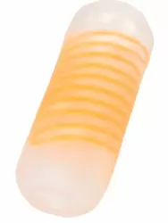 Нереалистичный мастурбатор Tenga Spinner Beads, 13 см, ТПЭ, оранжевый