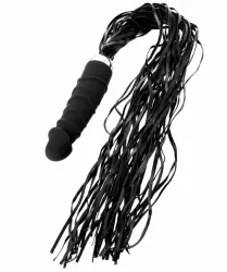 Вибромассажер TOYFA Black&Red с плетью – черный