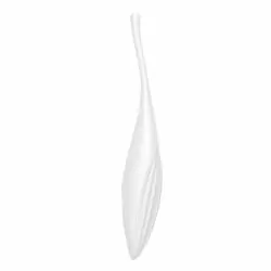 Точечный вибратор Satisfyer Twirling Joy, 17,8 см, силикон, белый