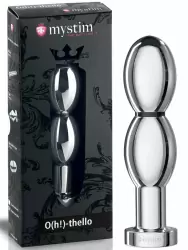 Анально-вагинальный массажер O(h!)-thello с электростимуляцией – серебристый