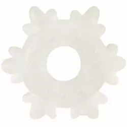 Эрекционное кольцо Gopaldas в форме снежинки - белый