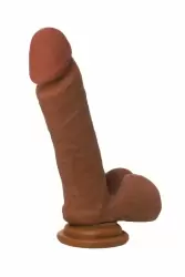 Реалистичный фаллоимитатор TOYFA RealStick Elite Mulatto на присоске 16 см – мулат