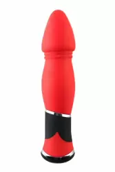 Вибратор в форме «тюльпана» TOYFA Black&Red – красный 