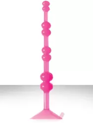 Анальная елочка на присоске Aspire Pleasure Beads - Pink