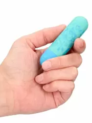 Вибропуля Shots Toys I’m Drawn to You, 10 скоростей, зелёная с голубым