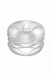 Нереалистичный мастурбатор N0. 93 - Reversible Masturbator and Bumper, диаметр 4 см, ТПЕ, прозрачный