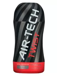 Нереалистичный мастурбатор Tenga Air-Tech Twist Tickle, диаметр 7,8 см, ТПЭ, красный