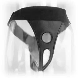 Страпон-трусики Crotchless Harness из винила