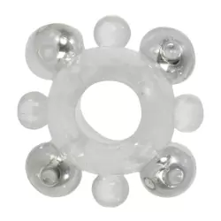 Эрекционное кольцо Basic Essentials - Enhancer Ring with Beads