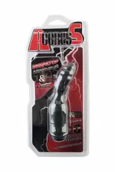 Анальный вибратор-тюльпан TOYFA Black&Red – чёрный