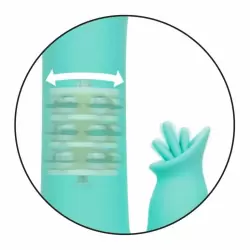 Вибратор-кролик BEL AIR Bombshell, 12,75 см, 10 режимов, мятный