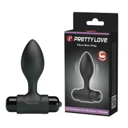 Анальная пробка с мощной вибрацией PrettyLove Vibra