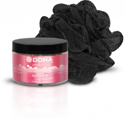 Подарочный набор Dona Be Desired Flirty: соль с феромонами и мочалка – ягодный, 215 г