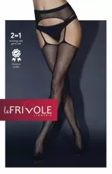 Чулки в сетку с поясом (Sense)