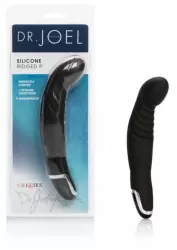 Анальный вибромассажёр с чипом памяти Dr. Joel Kaplan Silicone Ridged P – чёрный