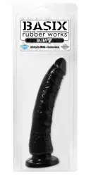 Фаллоимитатор на присоске Slim 7 - Black