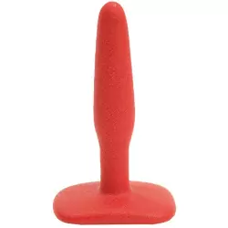 Тонкая малая анальная пробка Slim Small – красная	