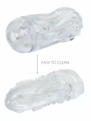 Нереалистичный мастурбатор Sauce Black Pepper, 16 см, ТПЕ, черный