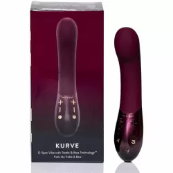 Вибратор зоны G с двумя моторами «Kurve», Hot Octopuss