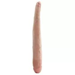 Фаллоимитатор двухголовый 16 Tapered Double Dildo конический – телесный