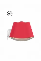 Клиторальный стимулятор с вибрацией и ротацией Dazzling (красный)