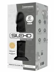 Реалистичный фаллоимитатор SILEXD Model 2, 19,7 см, силикон, черный