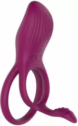 Двойное эрекционное виброкольцо Anasteisha AN Germ, диаметр 5 см, силикон, лиловый