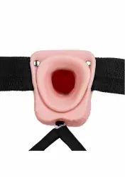 Страпон - фаллопротез с вибрацией - 7''/ 18 см, Shots Toys