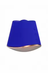 Клиторальный стимулятор с вибрацией и ротацией Dazzling (синий)