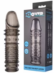 Увеличивающая насадка на пенис TOYFA XLover – серый