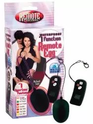 Вибро-яйцо Waterproof 7 Function Remote Egg беспроводное – черный
