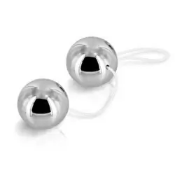 Шарики вагинальные Vibratone Duo-Balls – серебристый