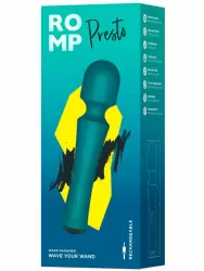 Миниатюрный вибратор Romp Presto, 10 режимов, силикон, синий