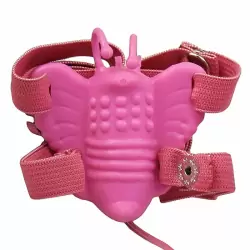 Вибростимулятор клитора Pure Vibes Butterfly в форме бабочки – розовый