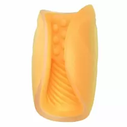 Рельефный мастурбатор THE GRIPPER DUAL GRIP, оранжевый