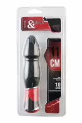 Вибратор в форме «тюльпана» TOYFA Black&Red – чёрный 