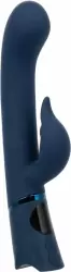 Изогнутый вибратор-кролик ORGASMATRON DIGTL G-TSR, 22.2 см, силикон, синий