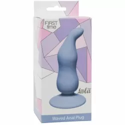 Анальная пробка Waved Anal Plug Blue 4104-02Lola